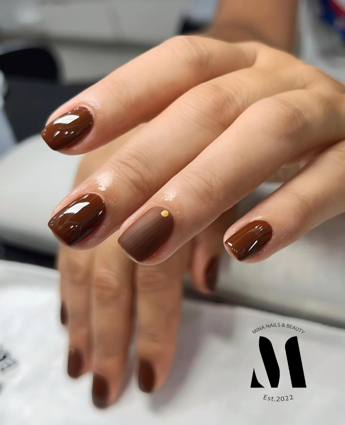 Schokobraune Nails