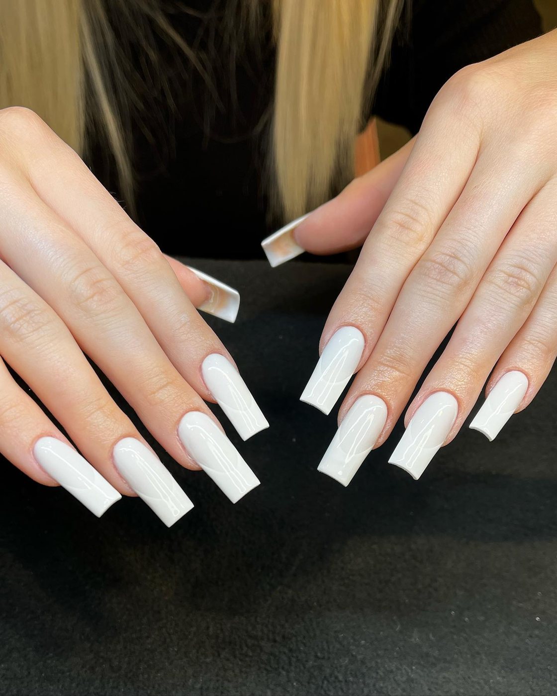 Lange weisse Nails